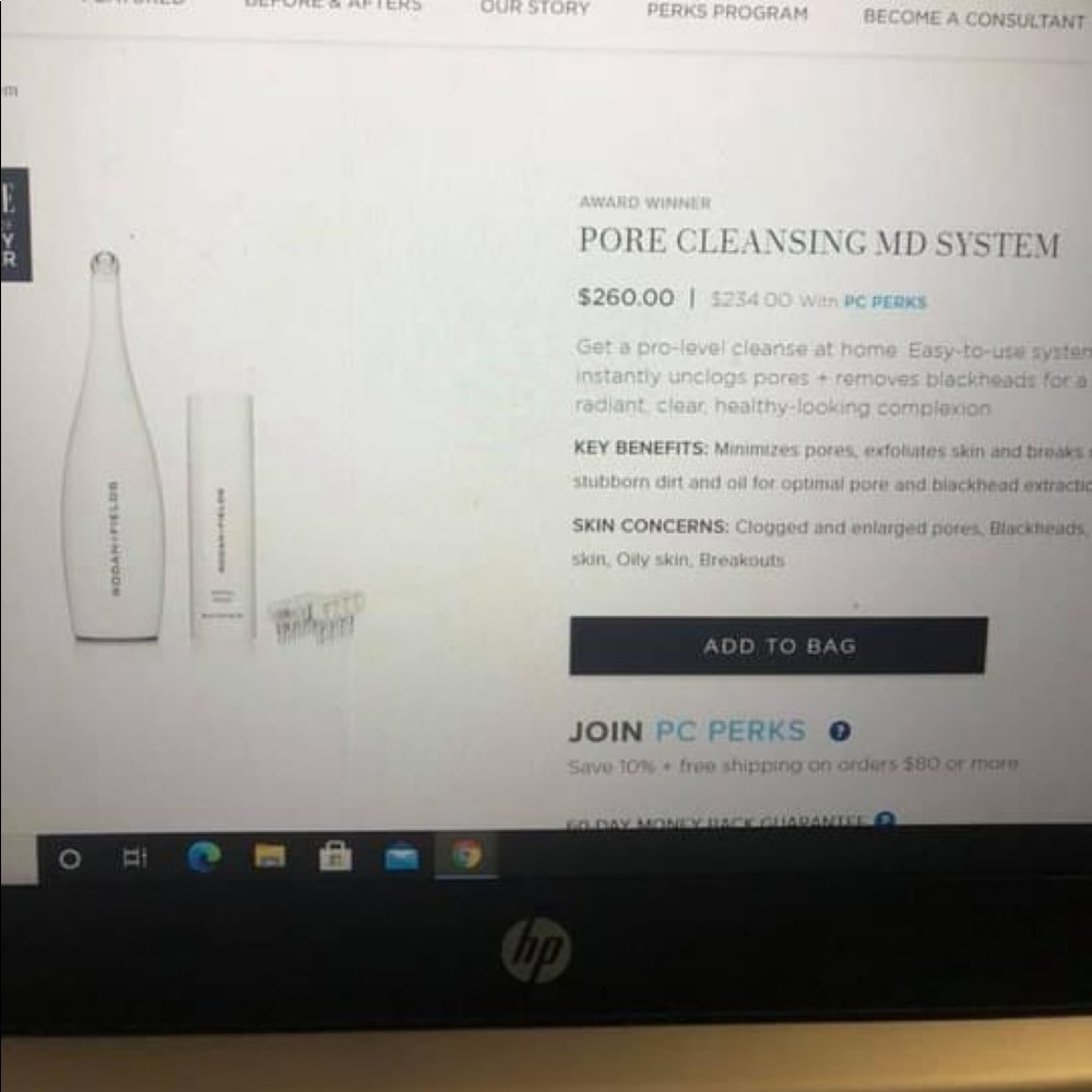 Rodan & Fields md pore cleansing system.